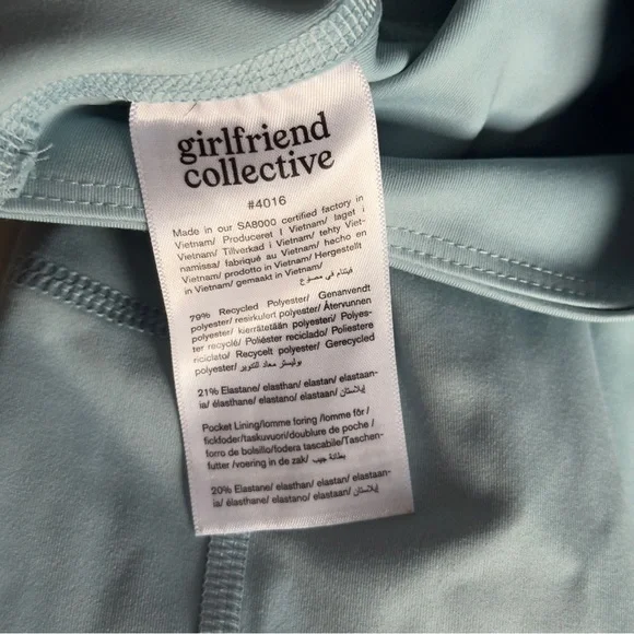 Girlfriend Collective Compressive Pocket blue Legging - Picture 8 of 9